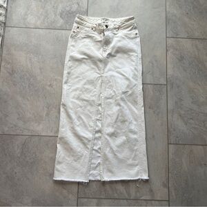 DL1961 Asra Ecru Maxi Skirt